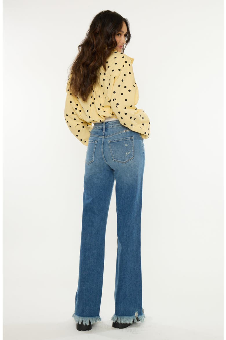 Marie High Rise Wide Flare Jeans, Alternate, color, Medium Dark