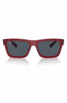Ray-Ban Warren 57mm Rectangular Sunglasses