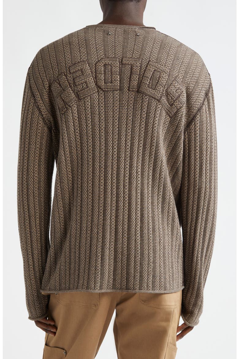 Journey Norton Jacquard Roll Neck Sweater, Alternate, color, TRAVERTINE/ COFFEE