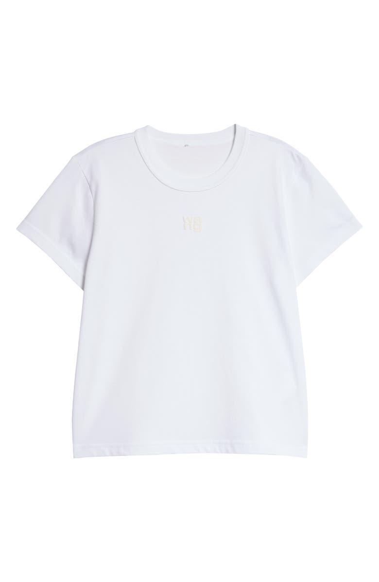 Alexander Wang Puff Logo Shrunken Cotton Jersey T-Shirt | Nordstrom
