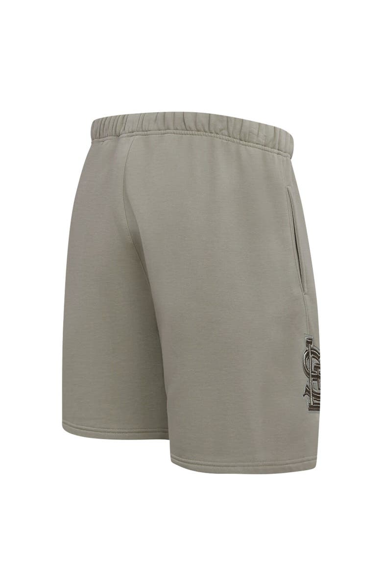 PRO STANDARD Men's Pro Standard Pewter St. Louis Cardinals Neutral Fleece Shorts, Alternate, color, Pewter