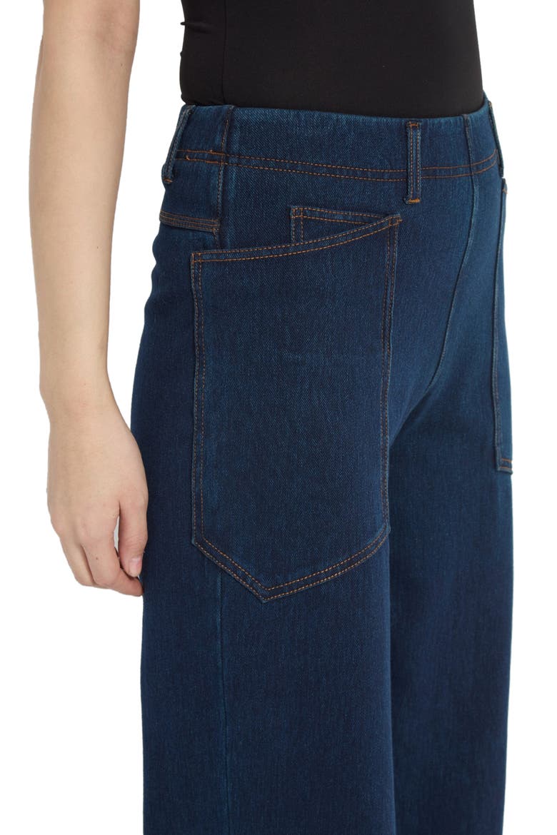 Penelope Curved Cuff Jeans, Alternate, color, INDIGO