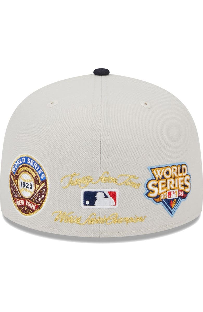 New Era Men's New Era Gray/Navy New York Yankees World Class Back Patch 59FIFTY Fitted Hat, Alternate, color, Gray