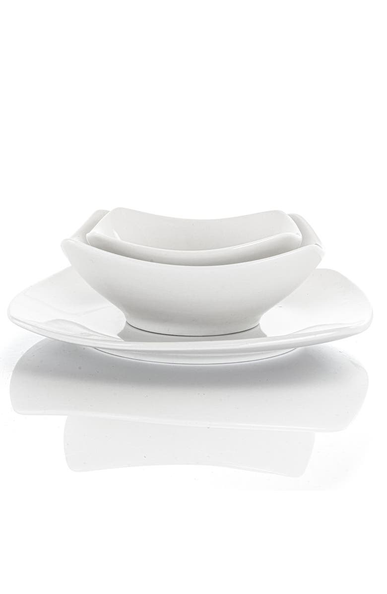 Gibson All U Need 45 Piece Dinnerware Cookware Combo Set, Alternate, color, White