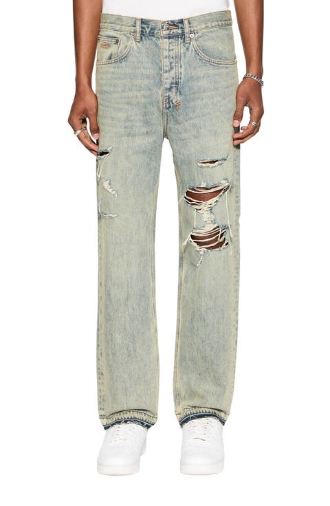 Anti K Stagelight Trashed Mid Rise Relaxed Straight Leg Jeans