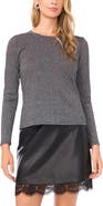 Vince Camuto Metallic Long Sleeve Top