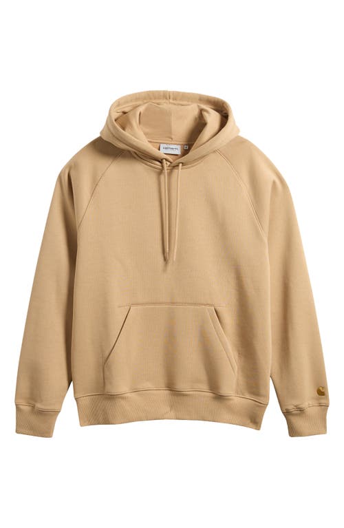 Carhartt Work In Progress Chase Fleece Hoodie In Brown