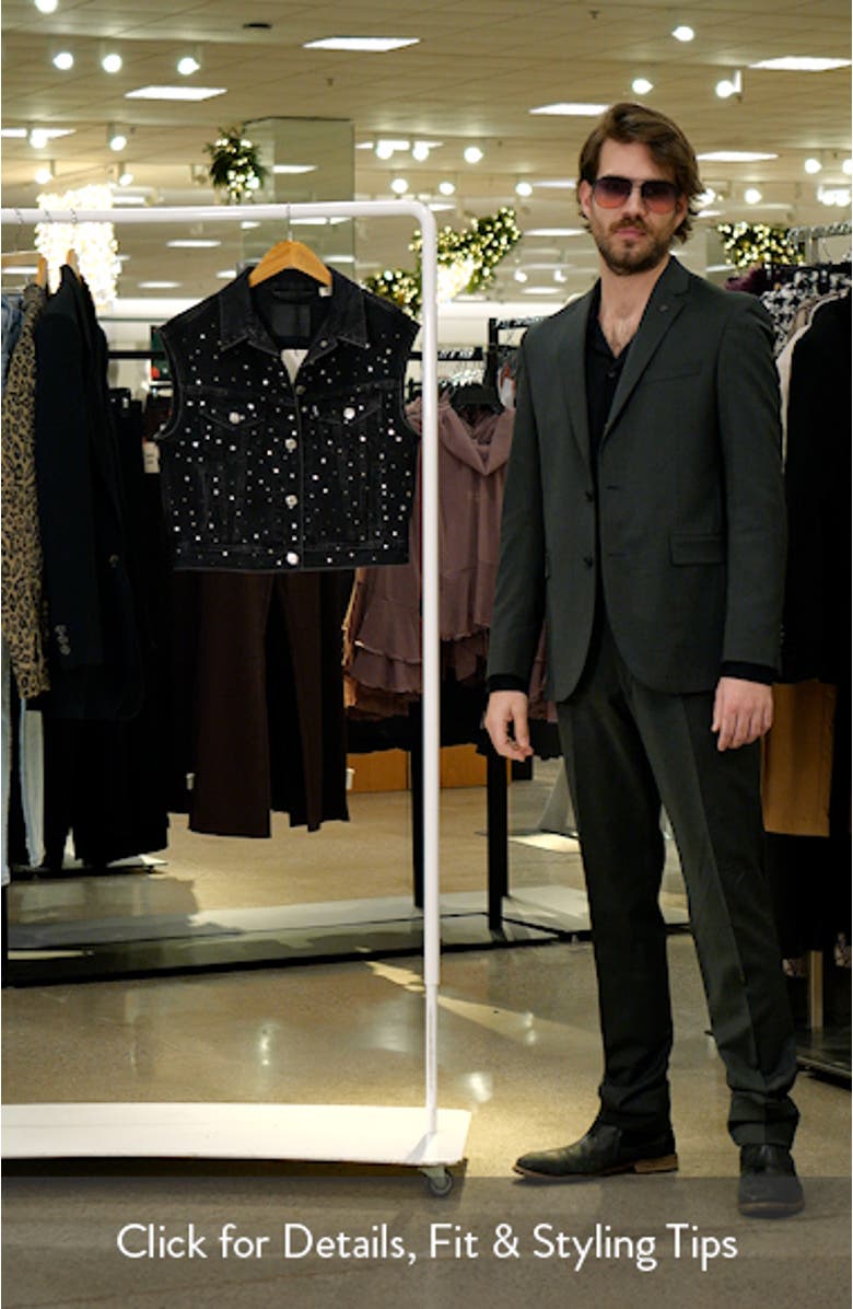 '90s Embellished Shrunken Denim Vest, sales video thumbnail