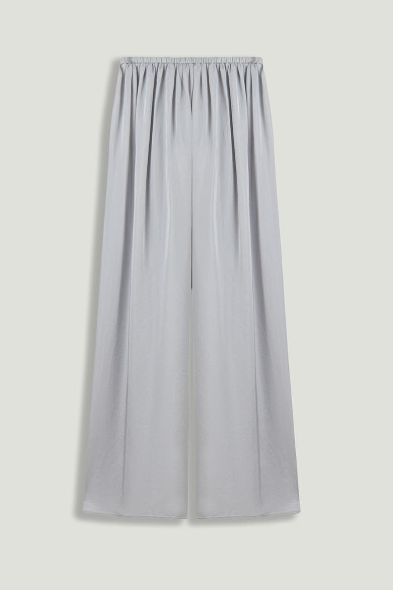 Elasticated Wide-Leg Pants, Alternate, color, Grey
