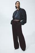H&M Belted Tailored Trousers