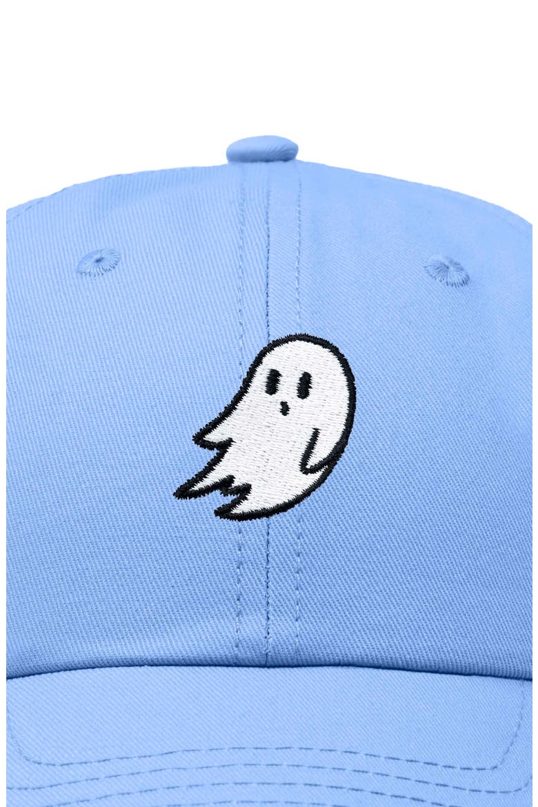 Ghost Embroidered Low Crown Cap, Alternate, color, Light Blue