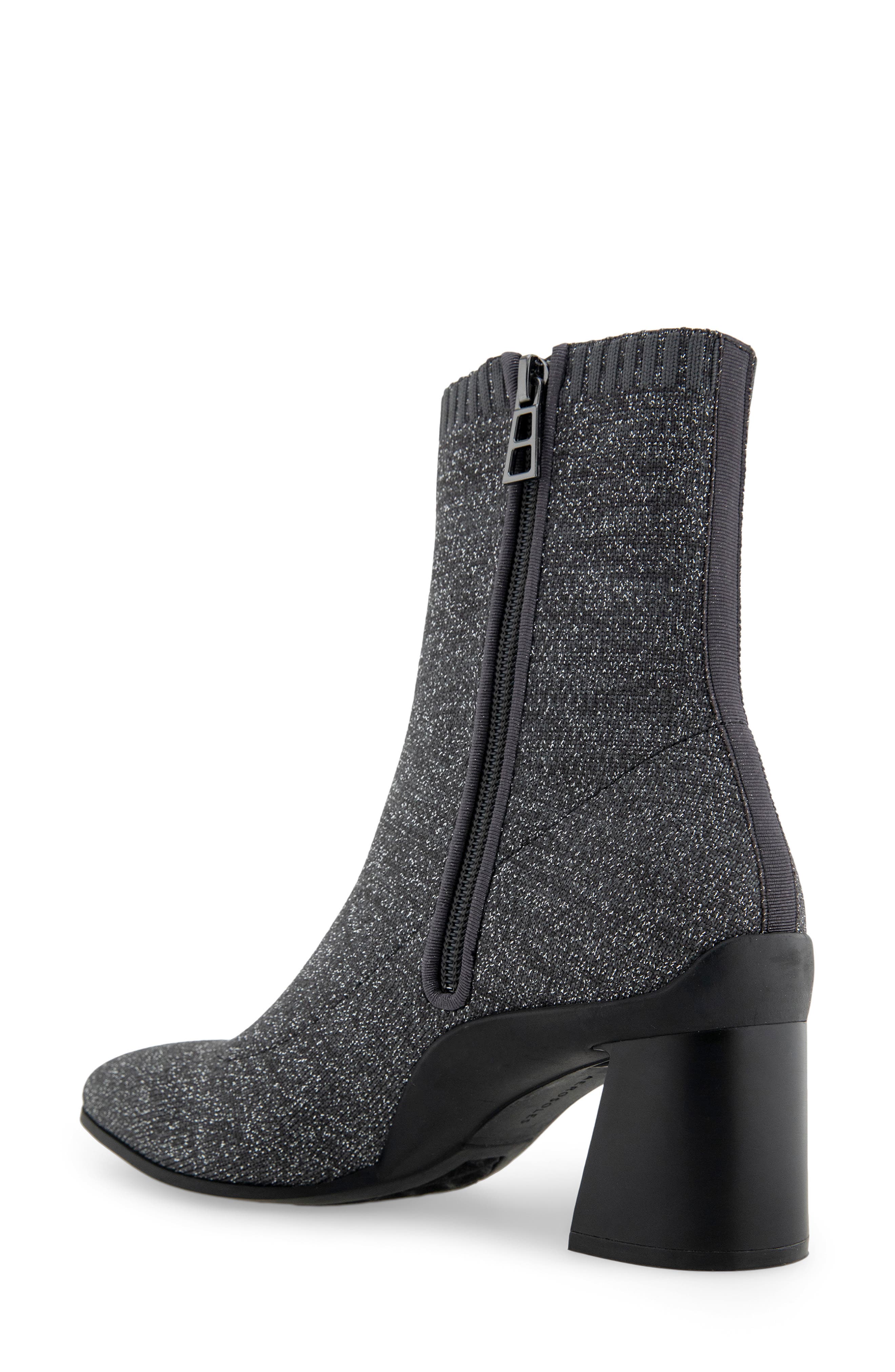 Aerosoles Cezarina Sweater Knit Bootie, Alternate, color, Gunmetal Knit