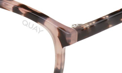 Quay Call Me 47mm Small Square Blue Light Blocking Glasses In Brown