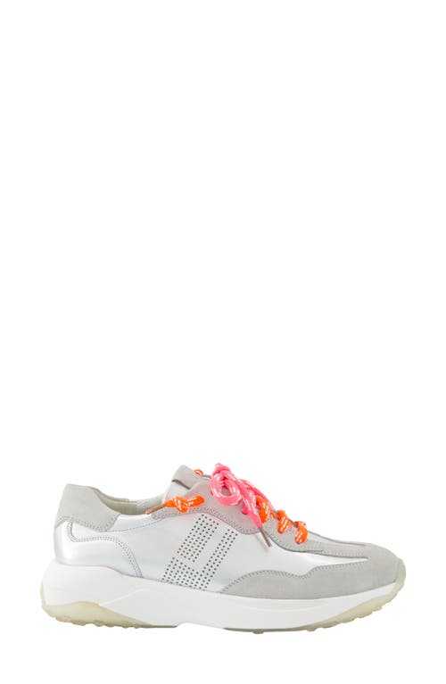 Paul Green Beckett Sneaker In Cloud Silver Combo