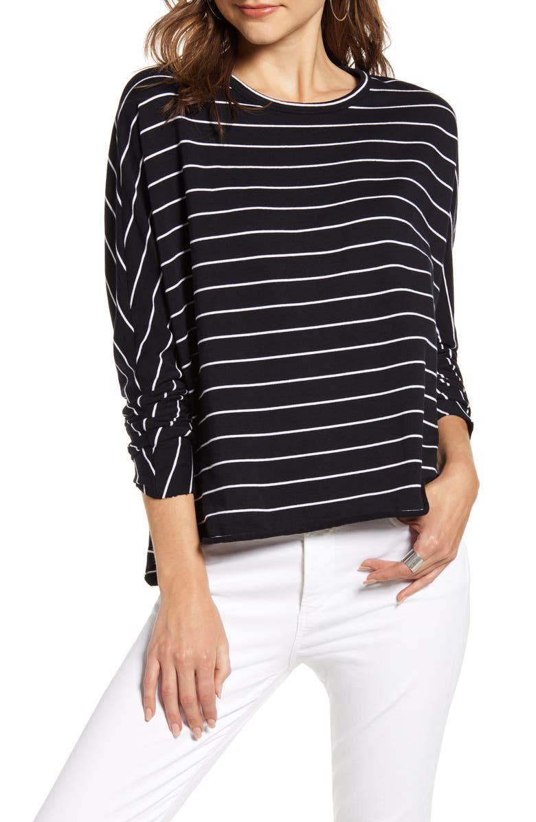 Frank & Eileen Tee Lab Oversize Stripe Sweatshirt, Main, color, 