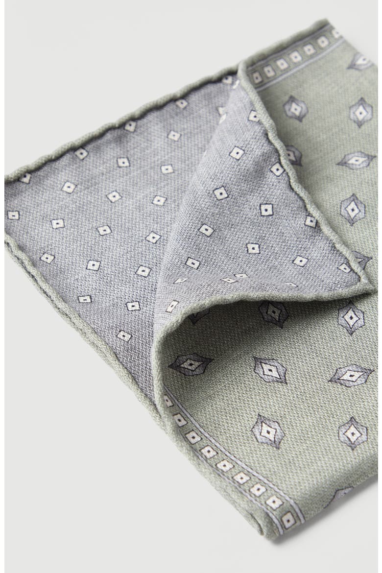 Pocket square with pattern, Alternate, color, Grey