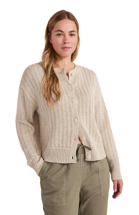 Linen Tape Yarn Cardigan