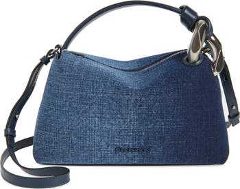 【JW ANDERSON】The JWA Corner デニム トートバッグ Corner Large denim tote bag in blue - JW Anderson | Mytheresa