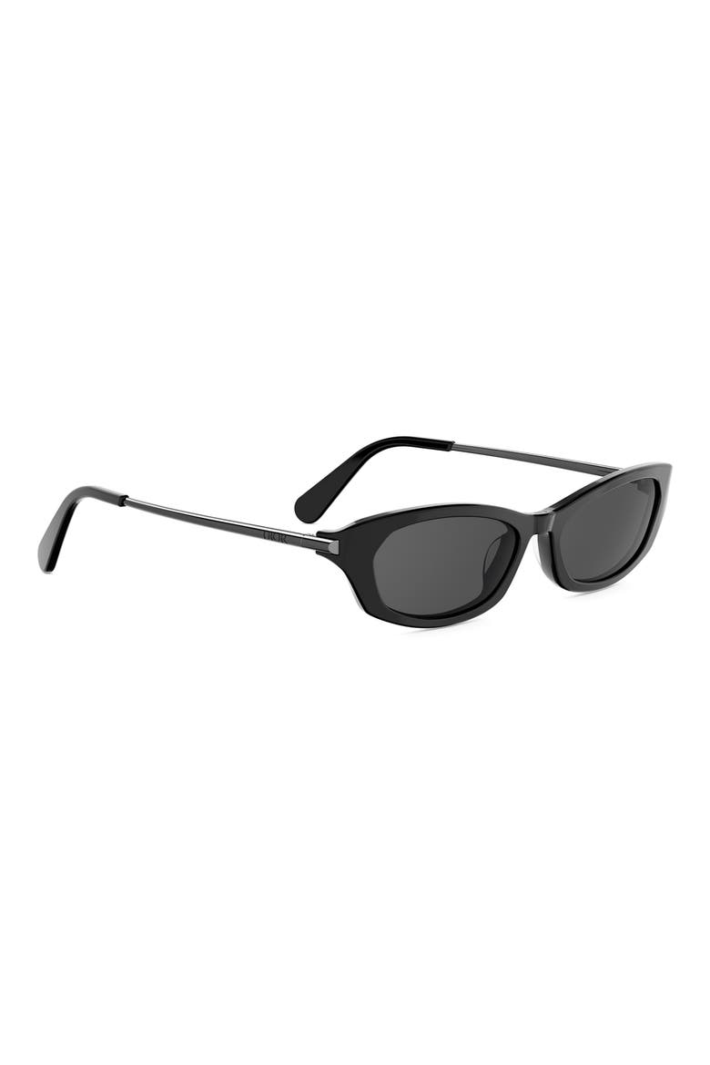 D-Moon B2I Butterfly Sunglasses, Alternate, color, SHINY BLACK / SMOKE