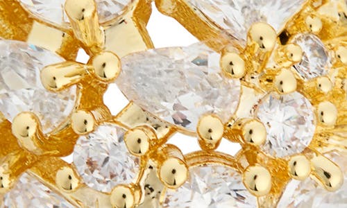 Covet Crystal Cluster Dome Ring In Gold