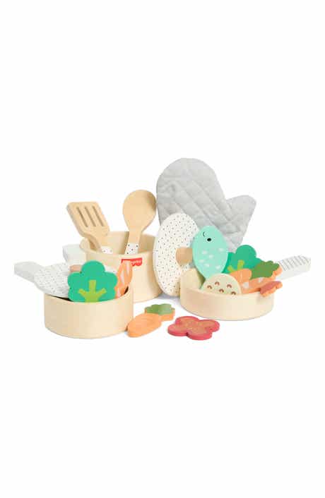 Kids' Wooden Pots & Pans Set