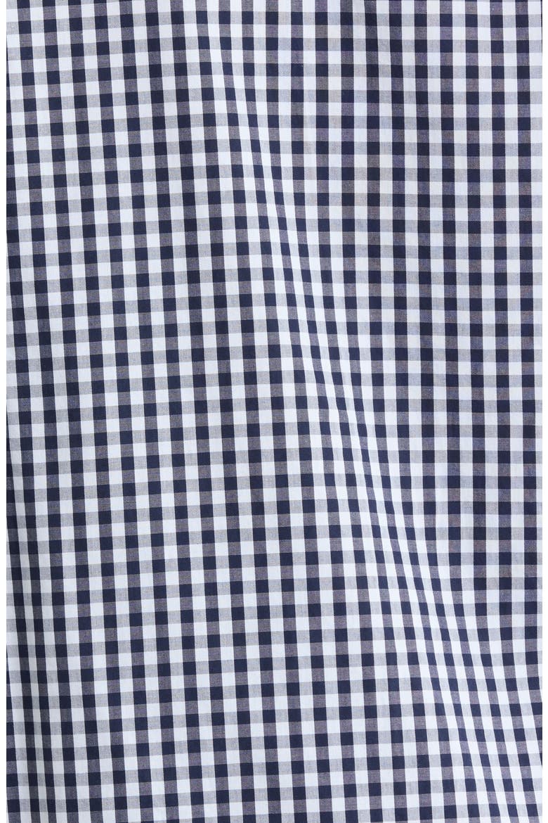 Classic Short Cotton Pajamas, Alternate, color, NAVY PETITE GINGHAM