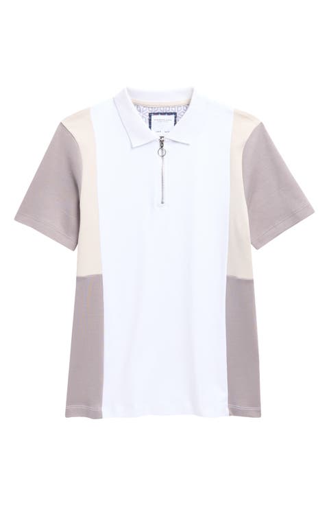 Kids' Colorblock Quarter Zip Polo (Big Kid)