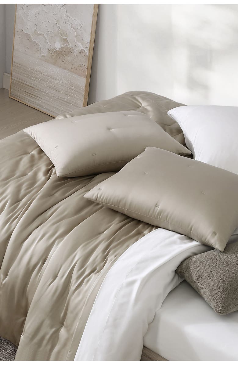 Sunday Citizen Silky Stitch Comforter, Alternate, color, Sandstone
