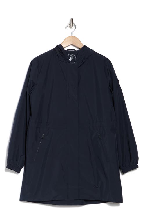 Save The Duck Fiorella Hooded Windbreaker Jacket In Blue Black