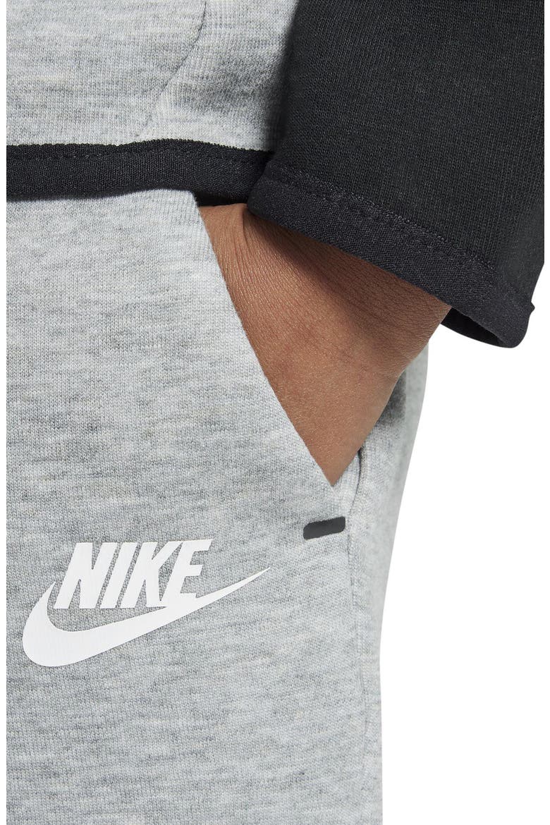 Kids' Tech Fleece Zip Hoodie & Joggers Set, Alternate, color, DARK GREY HEATHER/ BLACK