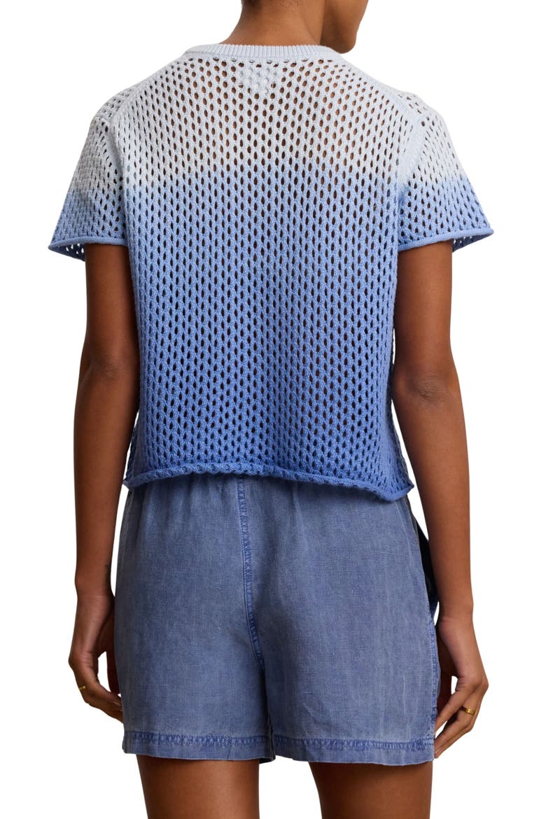 Dip Dye Cotton and Cashmere Sweater, Alternate, color, HORIZON BU