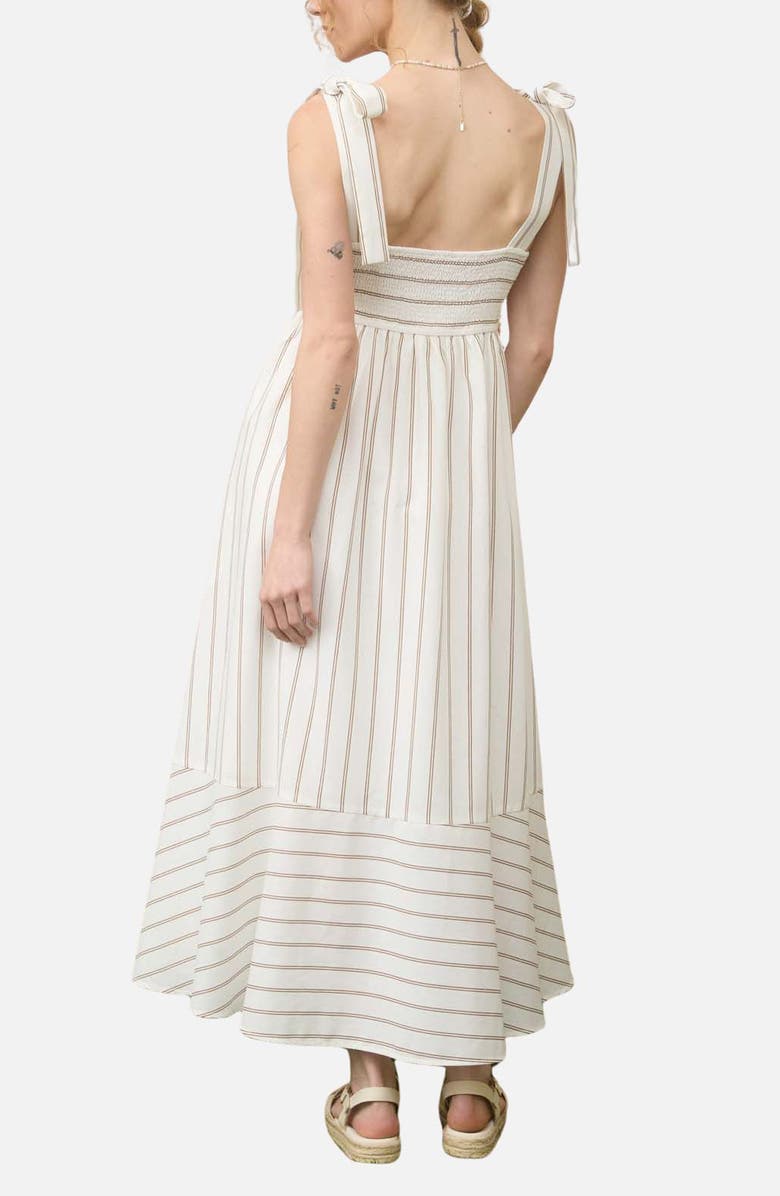 Blu Pepper Stripe Empire Waist Sundress, Alternate, color, 