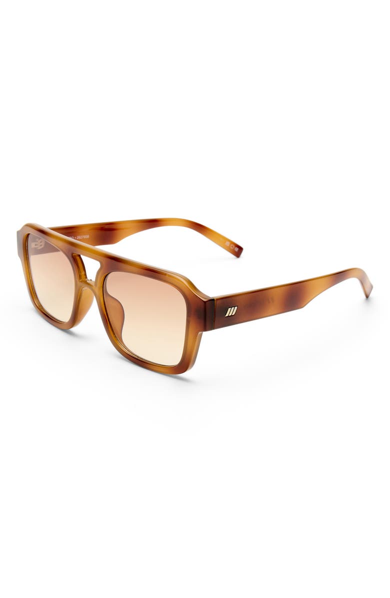 Le Specs Subzero 54mm Aviator Sunglasses, Alternate, color, Vintage Tort / Brown Grad
