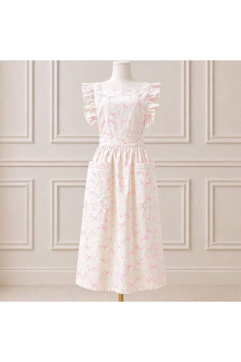Pink Bow Mommy Hostess Apron, Alternate, color, Pink Bow