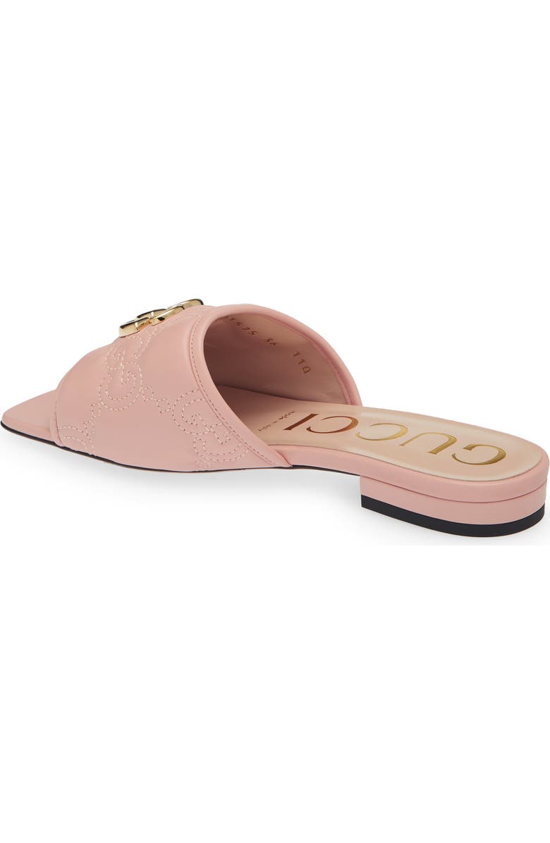 Gucci Jolie GG Matelassé Slide Sandal, Alternate, color, Perfect Pink
