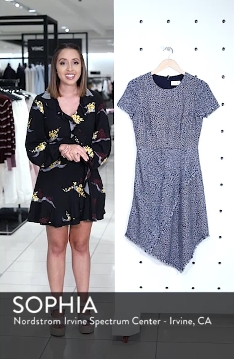 Asymmetrical Tweed Dress, sales video thumbnail