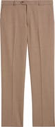 Berle Lightweight Flat Front Mesh Weave Wool Dress Pants