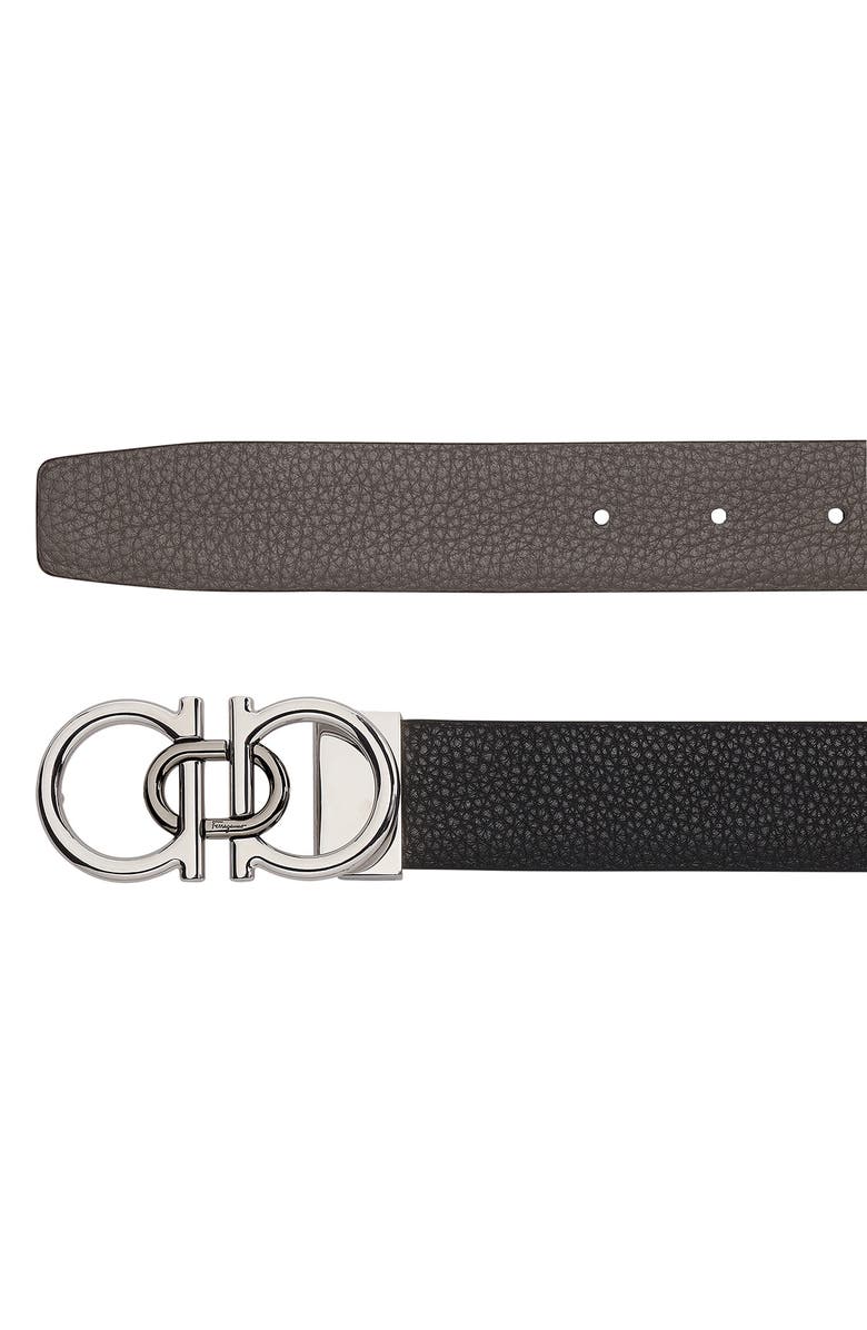 FERRAGAMO Salvatore Ferragamo Double Gancio Buckle Reversible Leather Belt, Alternate, color, 