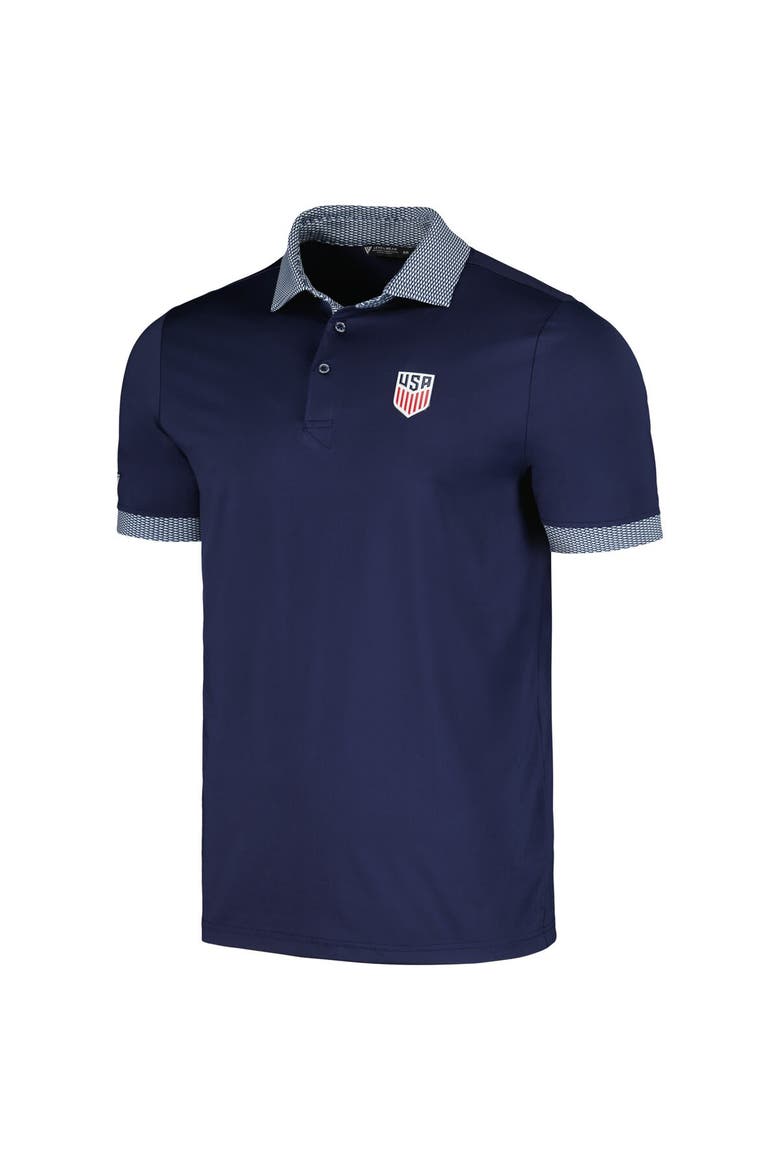 Men's Levelwear  Navy USMNT Thomas Performance Polo, Alternate, color, Navy