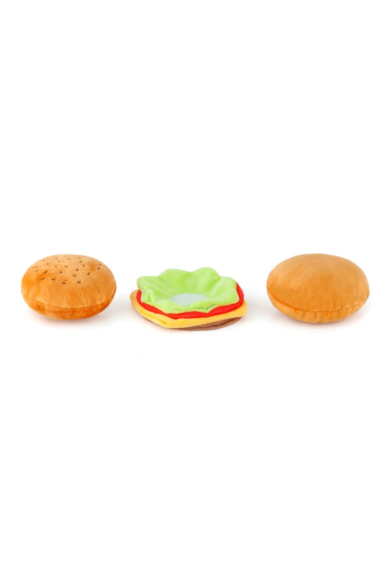 5-Piece Fast Food Plush Dog Toy Set, Alternate, color, MULTI
