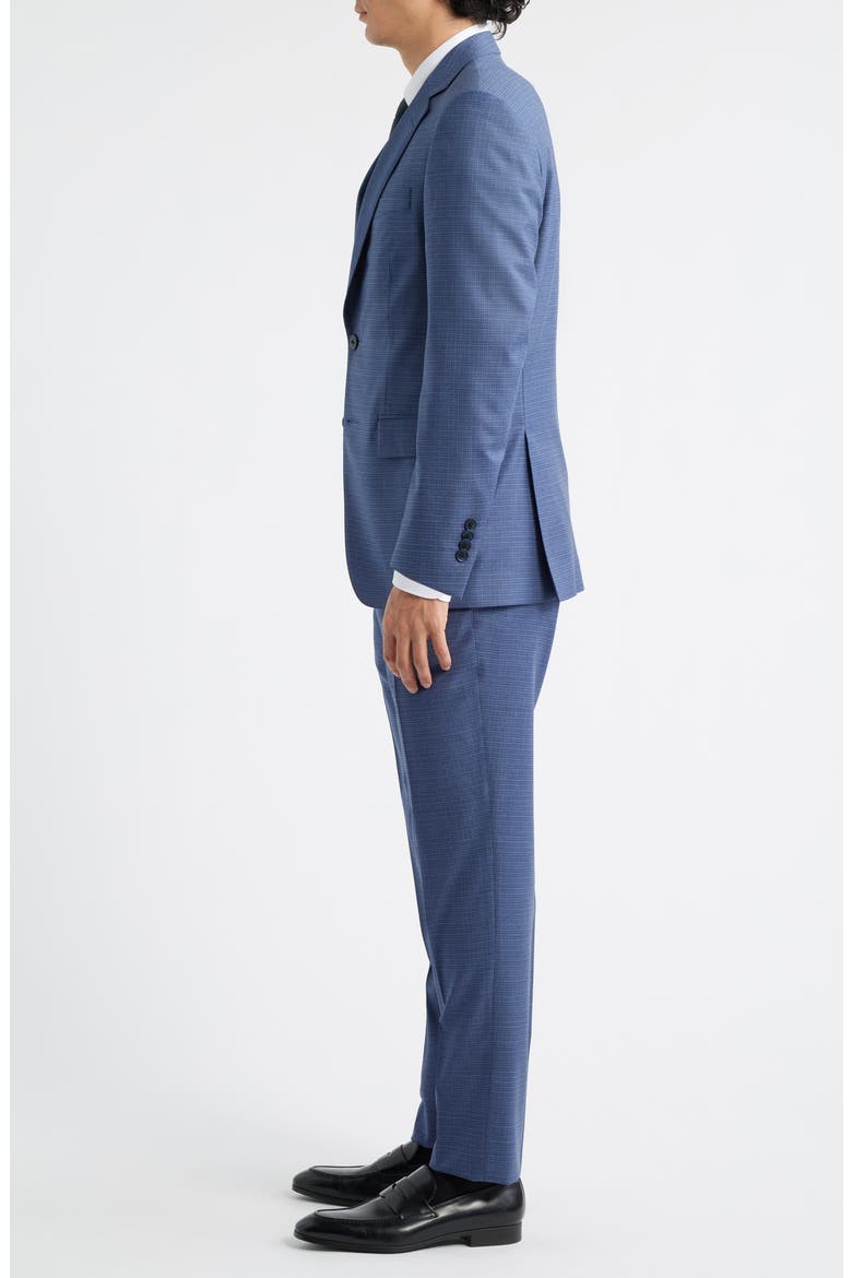 Flynn Classic Fit Medium Blue Microcheck Wool Suit, Alternate, color, MEDIUM BLUE