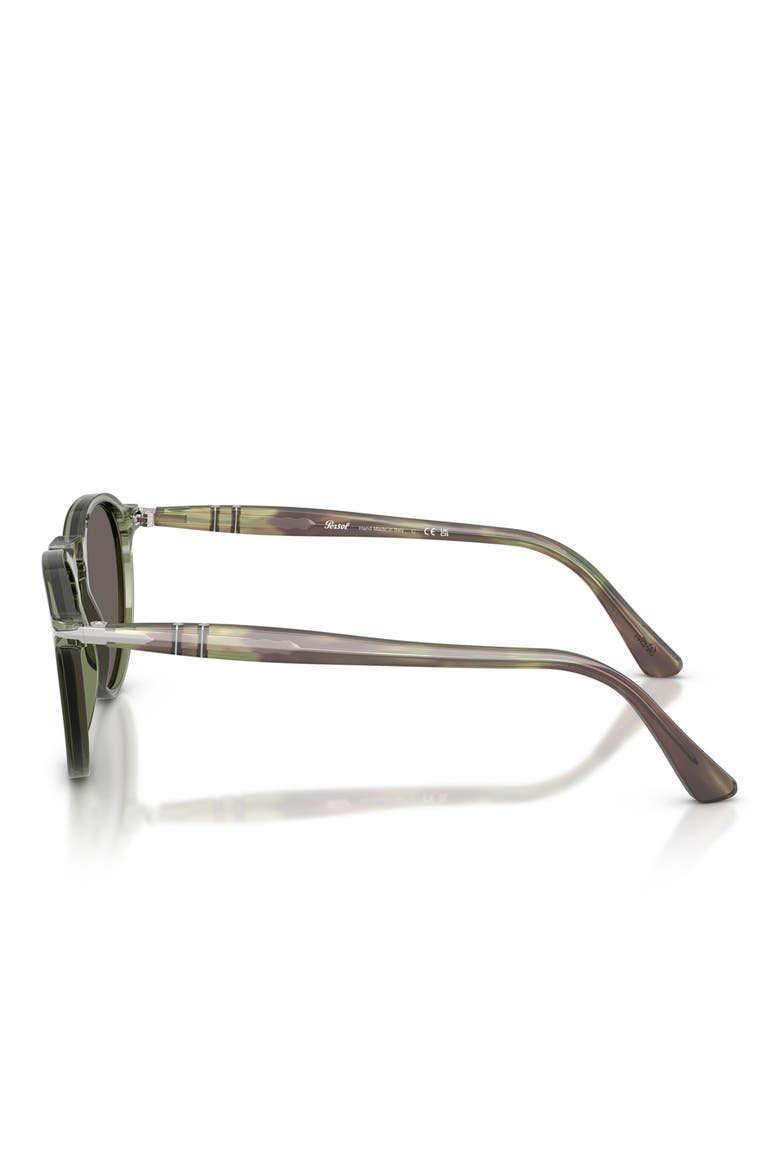 Gender Inclusive PO3286S 53mm Phantos Sunglasses, Alternate, color, TRANSPARENT GREEN / DARK GREY