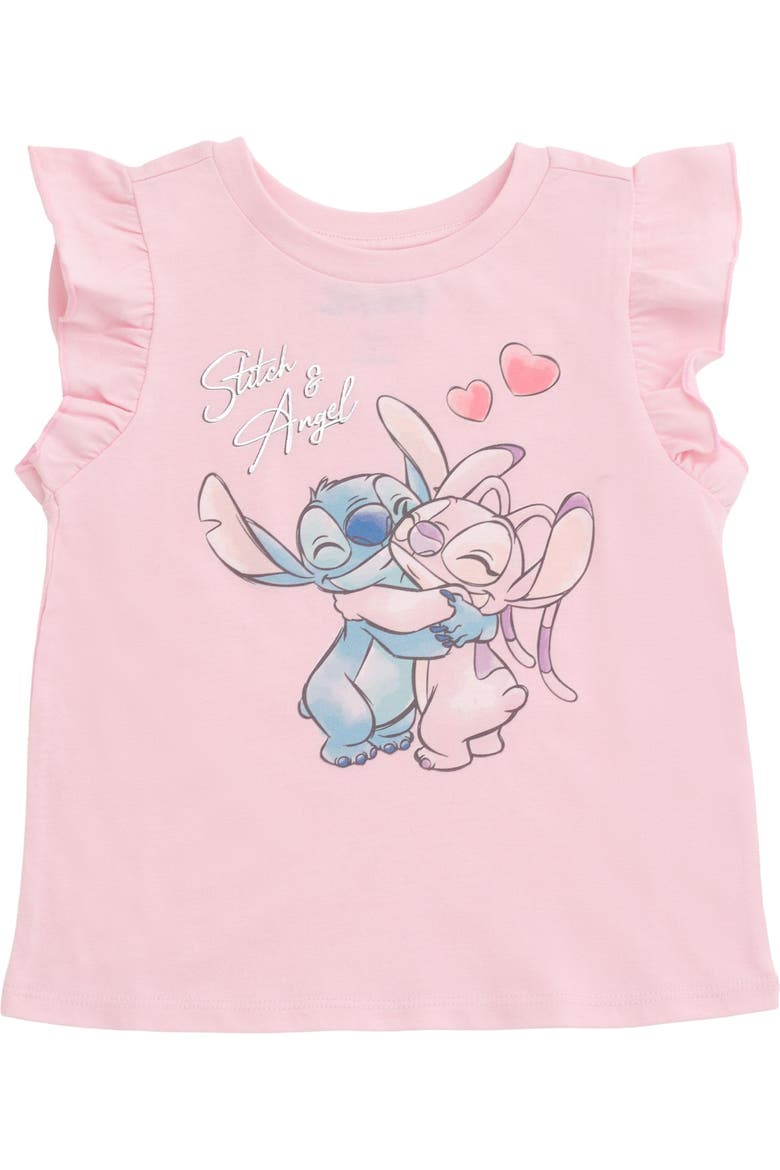 Lilo & Stitch 2-Piece Sleeveless Top and Skirt Set, Alternate, color, Pink Stitch and Angel