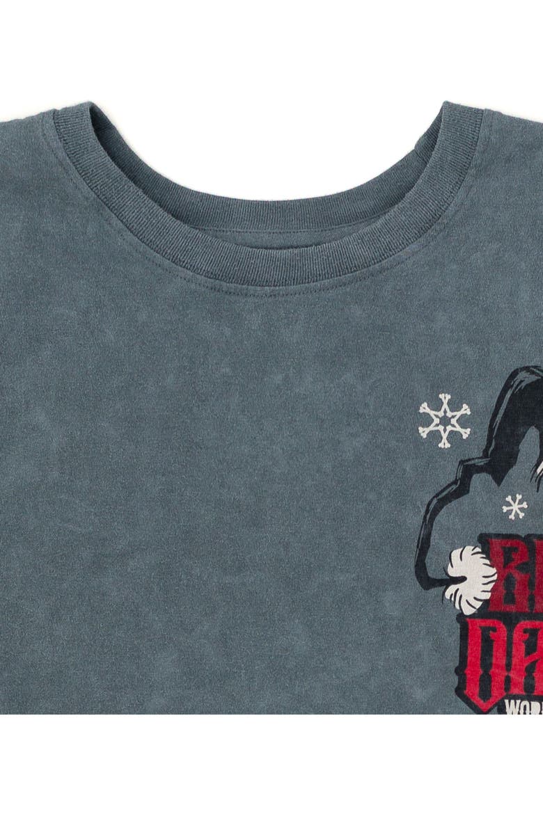 Nightmare Before Christmas Jack Skellington Holiday Short Sleeve T-Shirt, Alternate, color, Charcoal Wash Jack