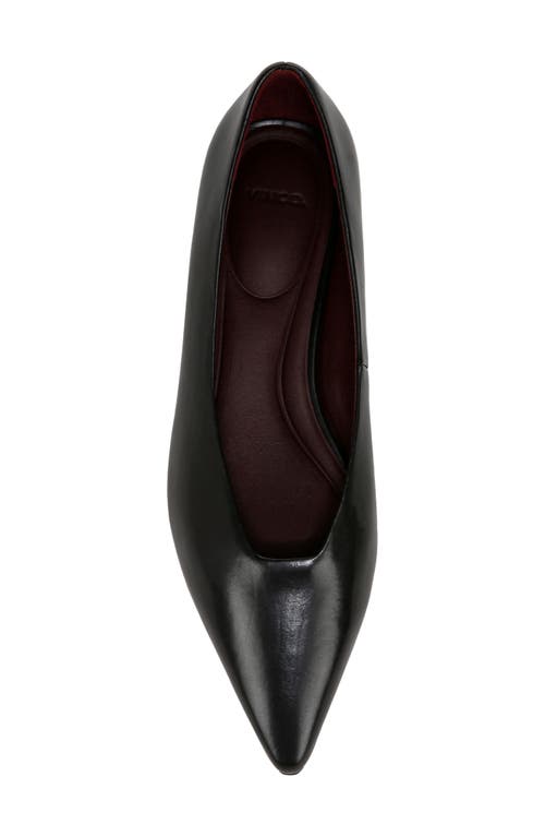 Vince Behati Womens Leather Slip On Flats Shoes In Black