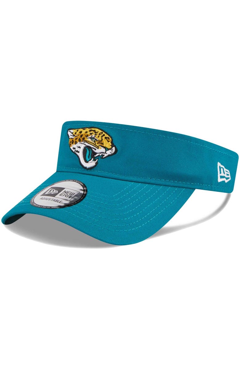 New Era Men's New Era Teal Jacksonville Jaguars Main Adjustable Visor, Main, color, Teal