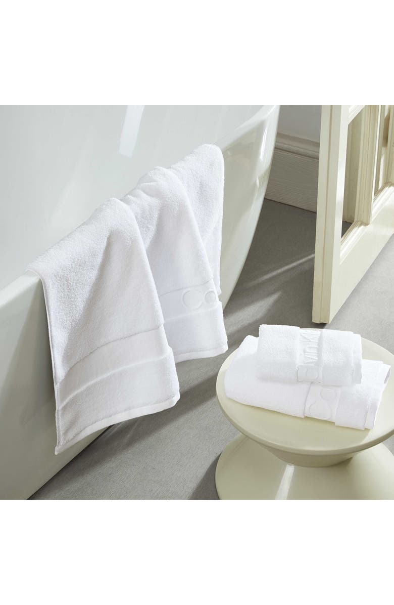 Calvin Klein Home Iconic 3-Piece Towel Set, Alternate, color, White