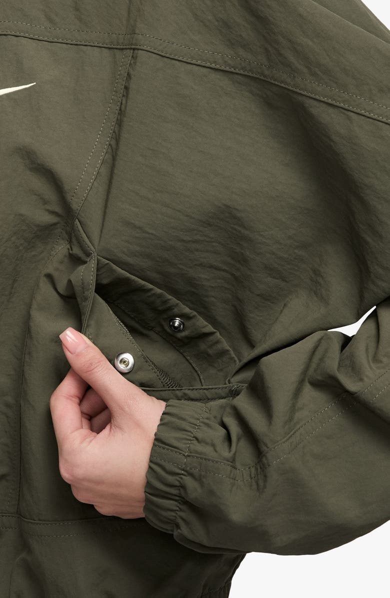 Nike Everything Woven Repel UV Protection Jacket, Alternate, color, Medium Olive/ Sail
