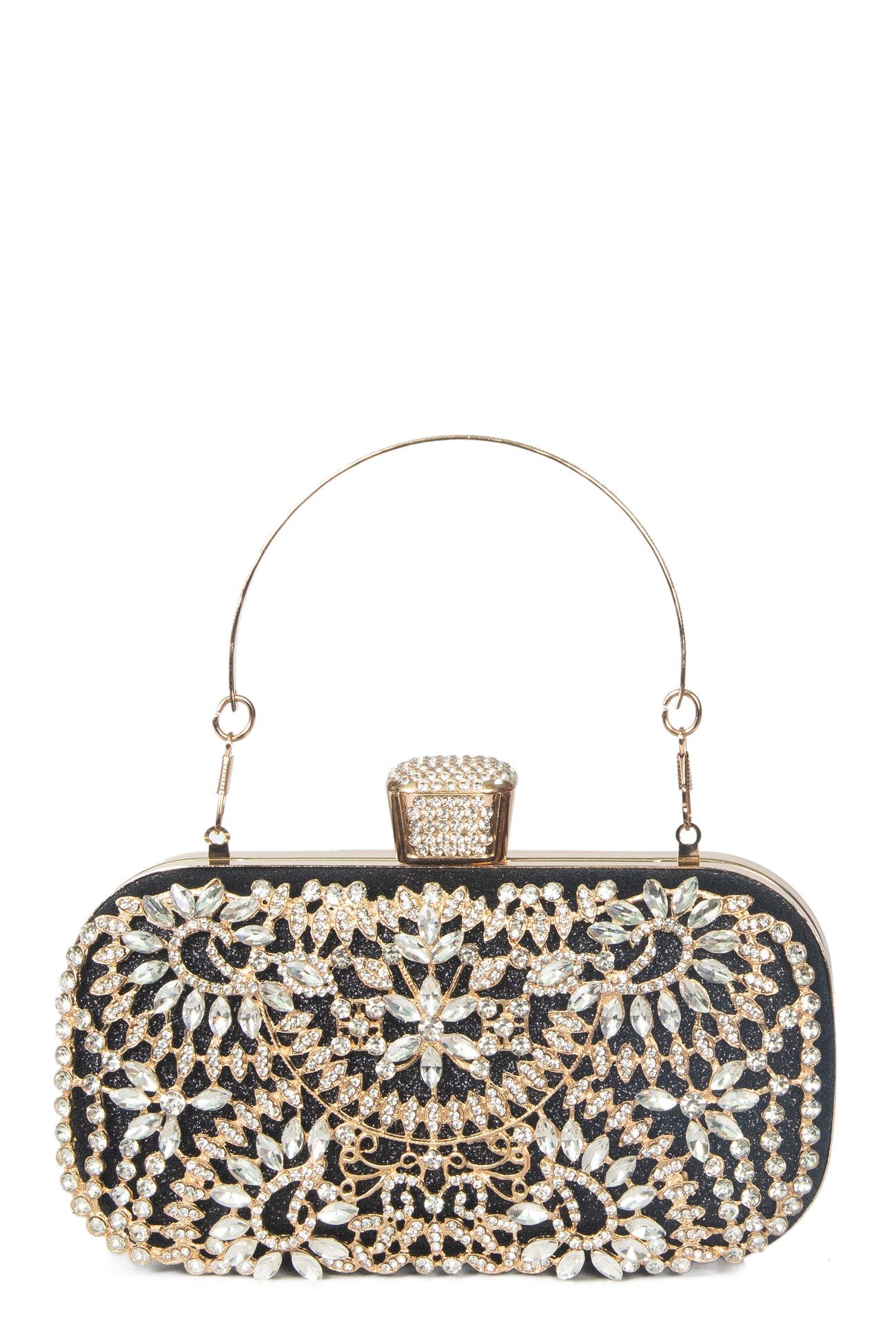 Lauren Lorraine Sofie Clutch, Main, color, Black