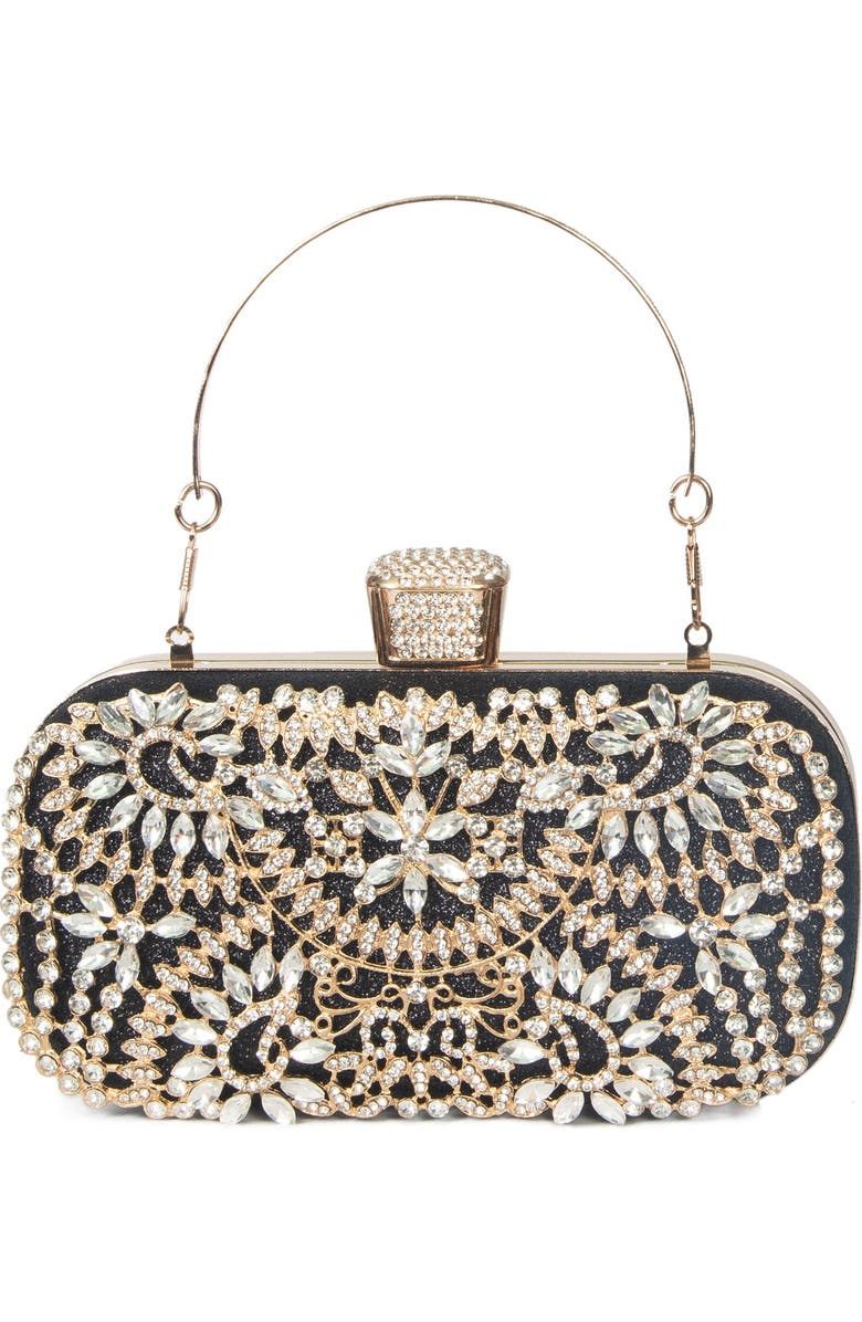 Lauren Lorraine Sofie Clutch, Main, color, Black